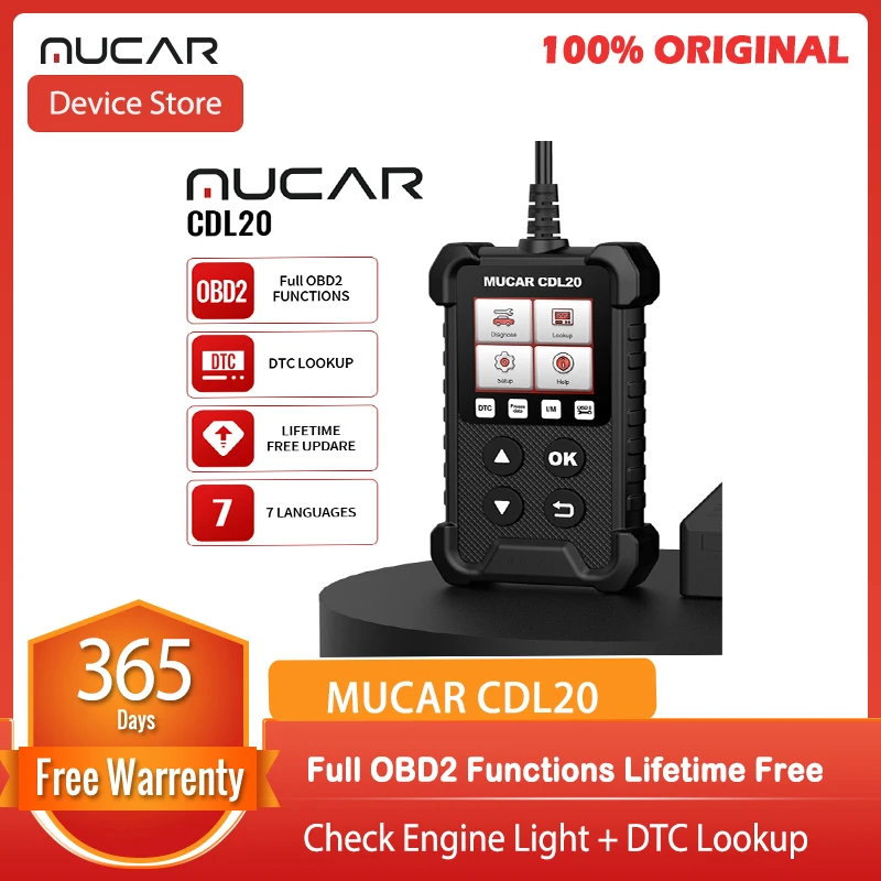 【ZIMASALE150】Диагностический сканер MUCAR CDL20 Obd2 бессрочный профессиональный