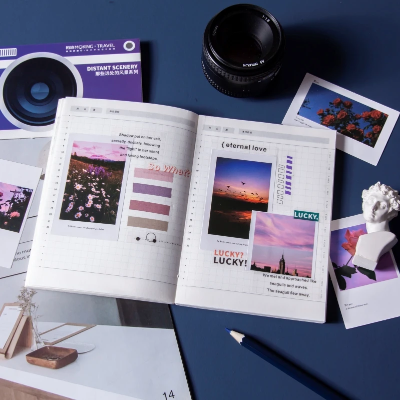 VanYi 30 шт. креативный чехол для камеры с изображением дальнего пейзажа