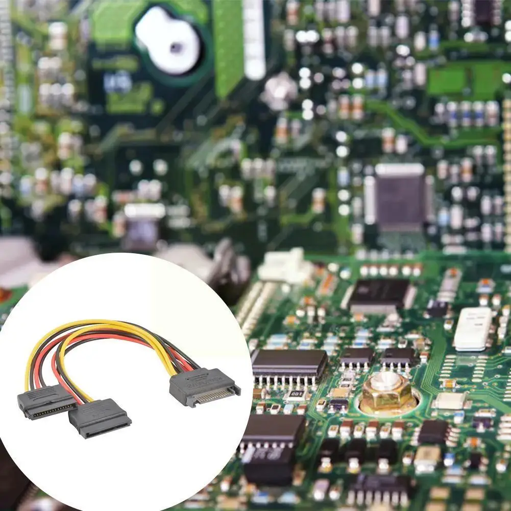 

SATA Power 15-pin Y-Splitter Cable Adapter Male To Republic Drive Of COLORFUL For HDD For GIGABYTE Hard Female MSI Gamers A O7F4