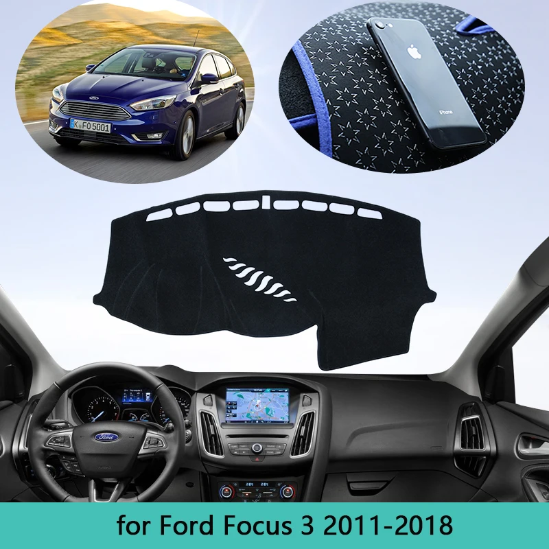 Автомобильный коврик для приборной панели Ford Focus 3 2011 ~ 2018 MK3 Солнцезащитный 2012 2013