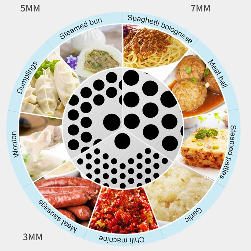 SANQ 6 шт. шлифовальная плита из нержавеющей стали для мяса диски шлифовальные