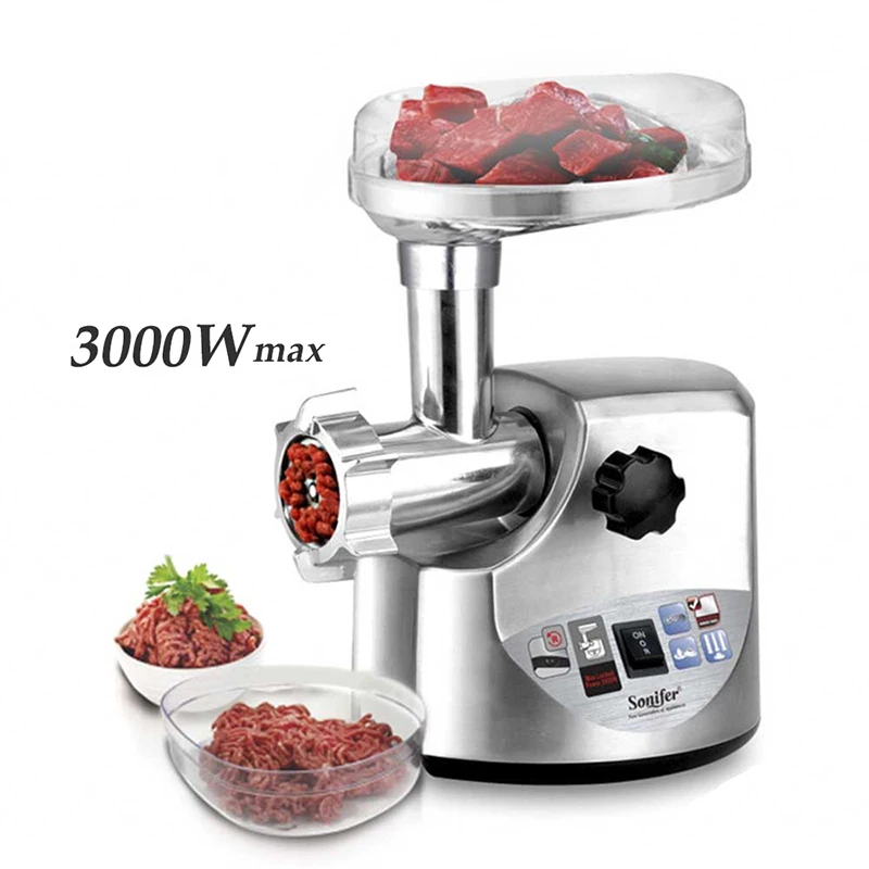 3000 Вт высокой мощности домшаняя кухонная утварь из электрическая мясорубка колбаса машина мясорубка тяжелых домашняя Мясорубка Sonifer
