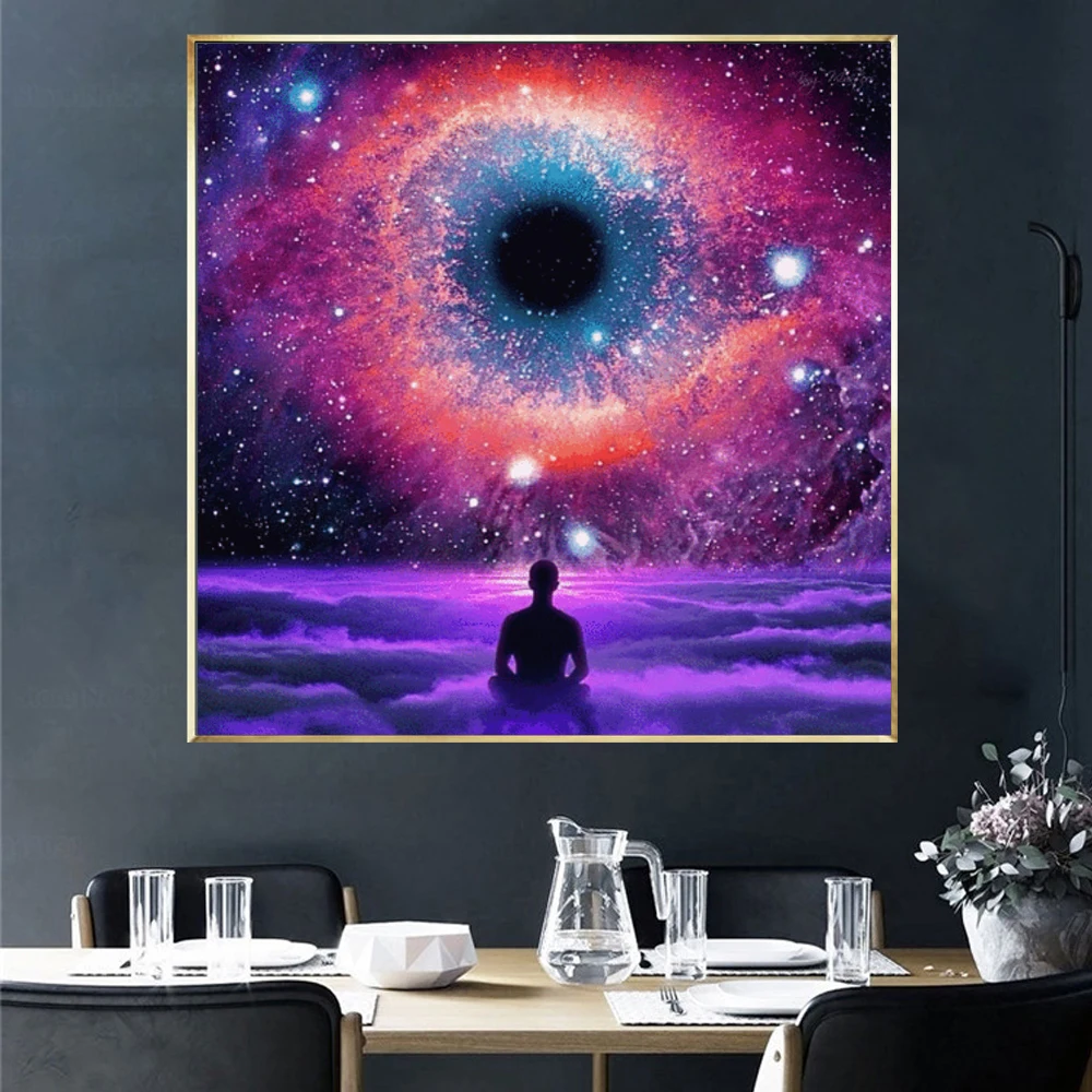 Галактический глаз 5D полная дрель квадратная Алмазная Картина Новое поступление