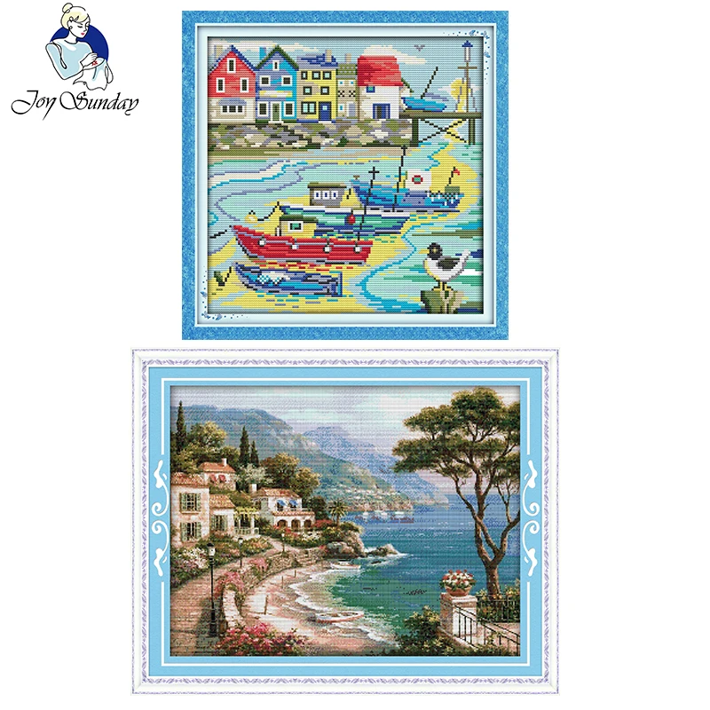 Набор для вышивки крестиком из серии Пейзаж DMC 14CT|dmc 14ct|diy dmchandmade needlework |