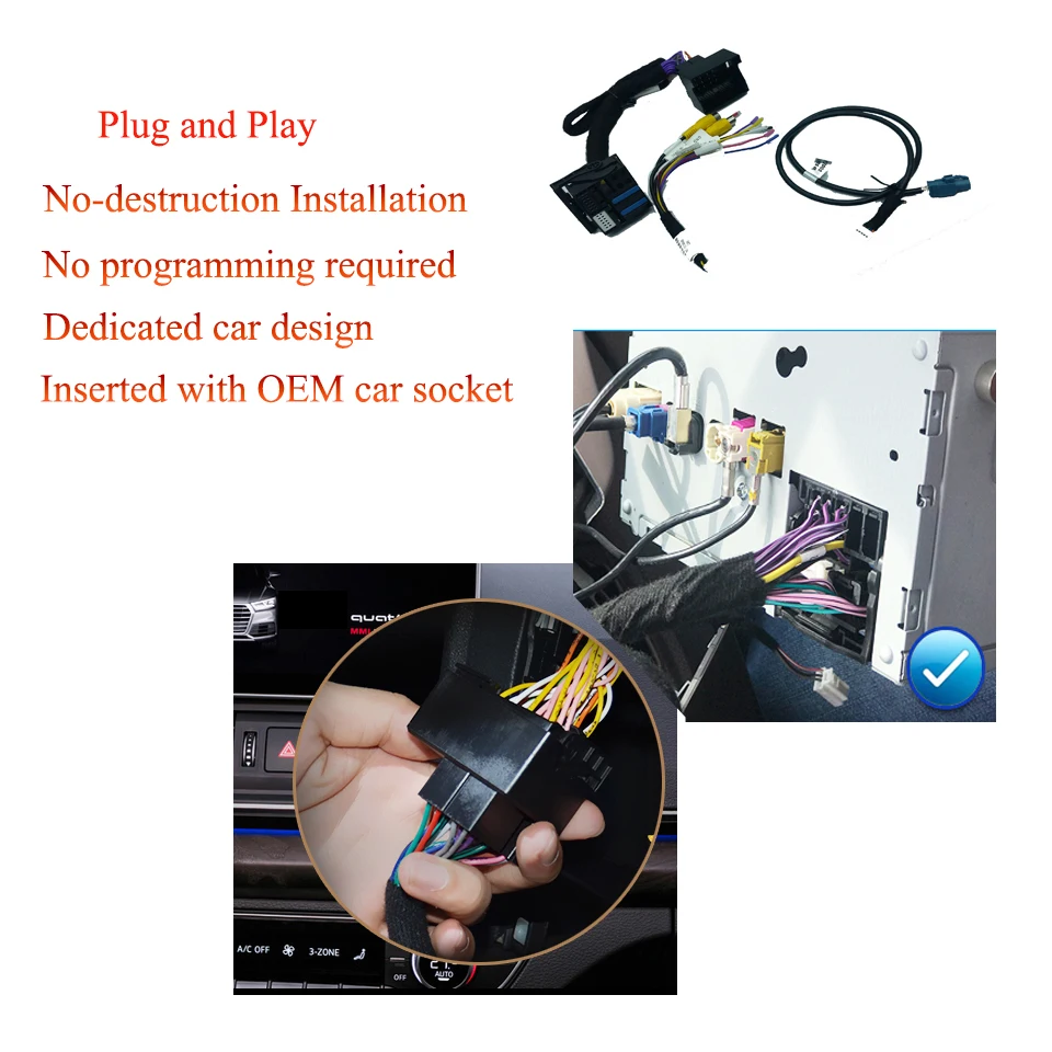 Фронтальная и задняя камера видео интерфейс автомобиля мультимедиа Smeg