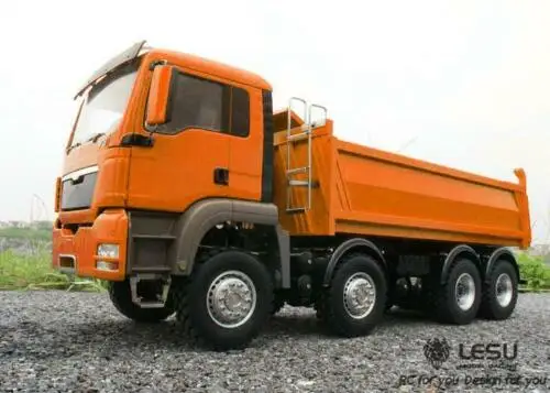 LESU MAN 1/14 Масштаб RC 8x8 гидравлическая модель грузовик с I6S радио мотор сервопривод