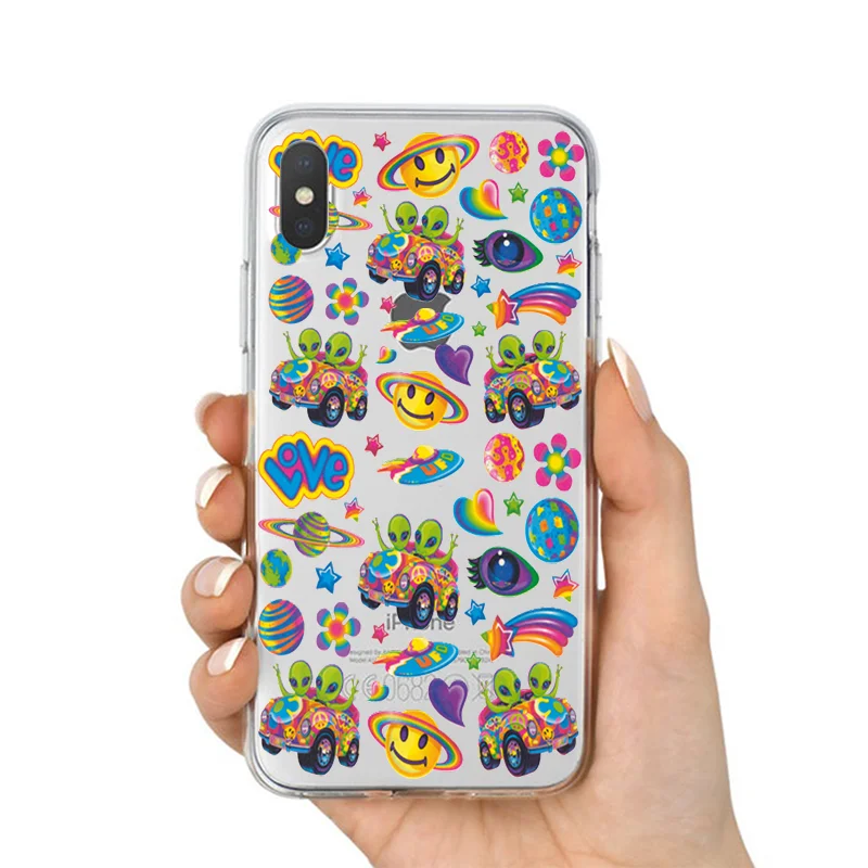 Lisa frank Мягкий силиконовый прозрачный чехол для телефона для iPhone X XS MAX 6 7 8 plus 5 5S 6s se для Apple XR лучший высококачественный корпус