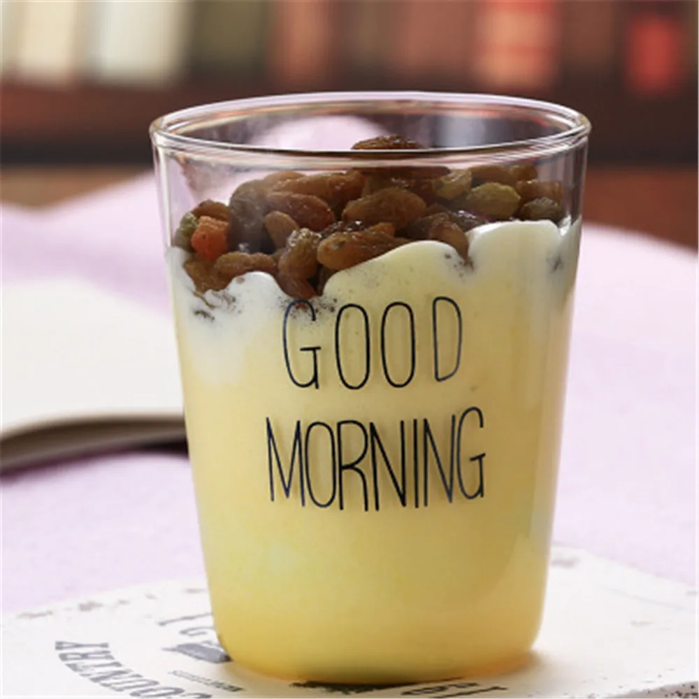 Стеклянная кружка креативная для молока сока воды черная белая влюбленных пар