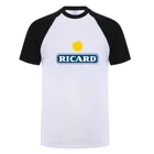 Футболка Ricard мужская оверсайз, повседневная крутая хлопковая рубашка с коротким рукавом, Топ в стиле Рикарда, на лето
