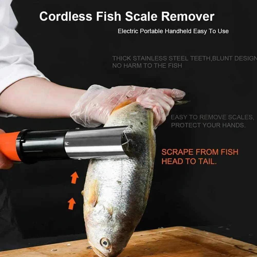 

Electric Fish Scaler Fishing Scalers Clean Fish Remover EU PlugCleaner Descaler Scraper Seafood Tools