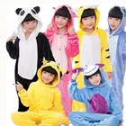 Детский костюм-комбинезон Kigurumis, аниме динозавр, дракон, Ститч, панда, для вечевечерние НКИ на Хэллоуин, комбинезон с единорогом
