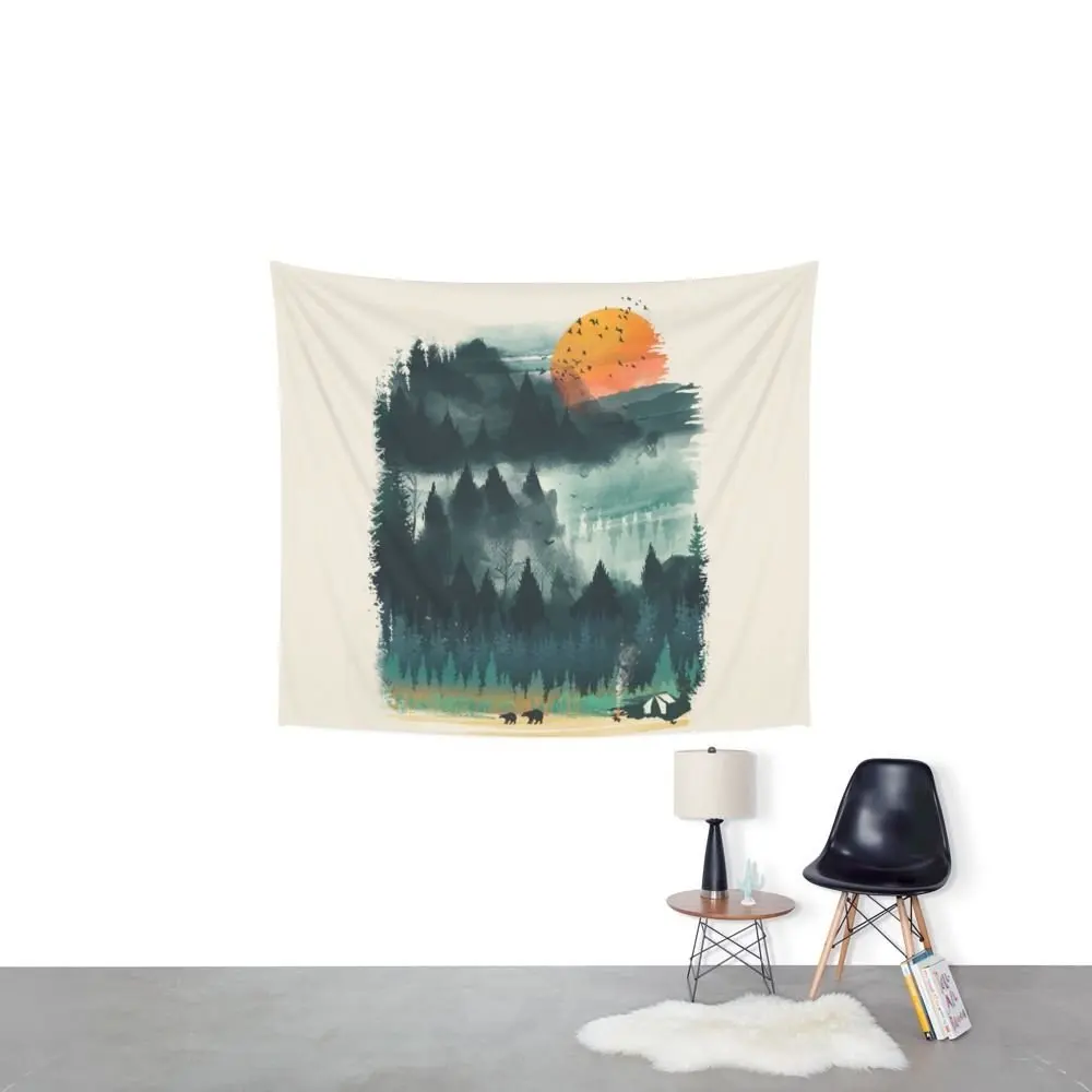 

Wilderness Camp Tapestry Wall Hanging Tapestry Wall Carpet Psychedelic Tapiz Witchcraft Wall Art Decor Cloth