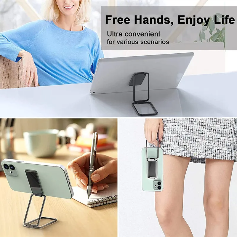 universal foldable desk phone holder for iphone 12 11 pro samsung huawei xiaomi metal finger ring kickstand tablet desktop stand free global shipping