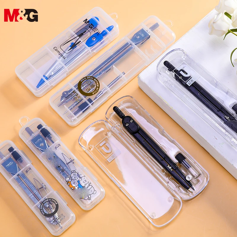 M&G 1Set Metal Compasses Design Drawing Engineering Instrument Tool Office School Student Supplies With Box And Pencil Lead images - 6