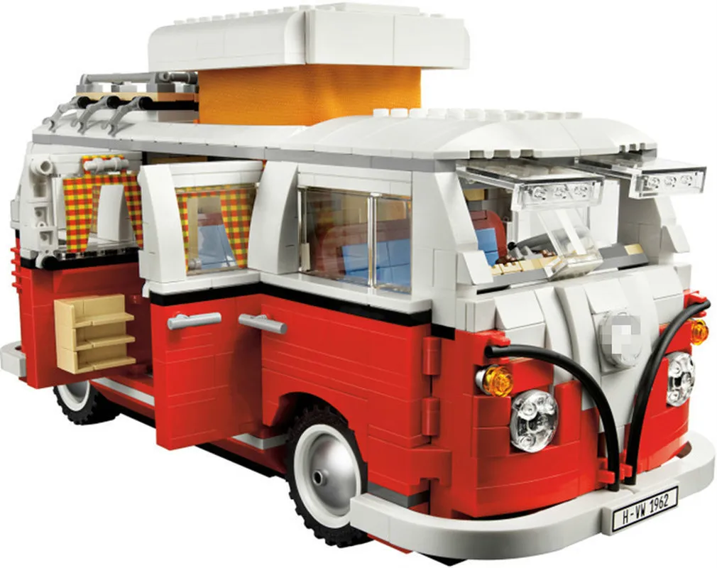 

Volkswagen T1 Camper Van Model Building Blocks Bricks Toys Creator