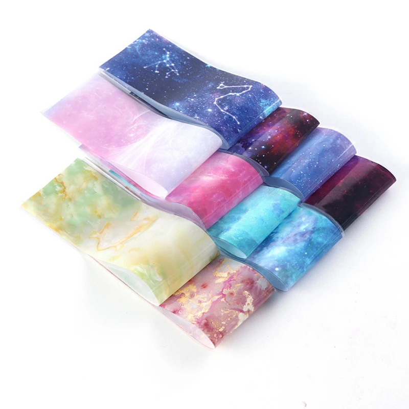 

Starry Sky Nail Foils Marble Shining Transfer Decorations 20m*4cm DIY Fingernail Holographic Nail Art Decal Gel Sticker NEW