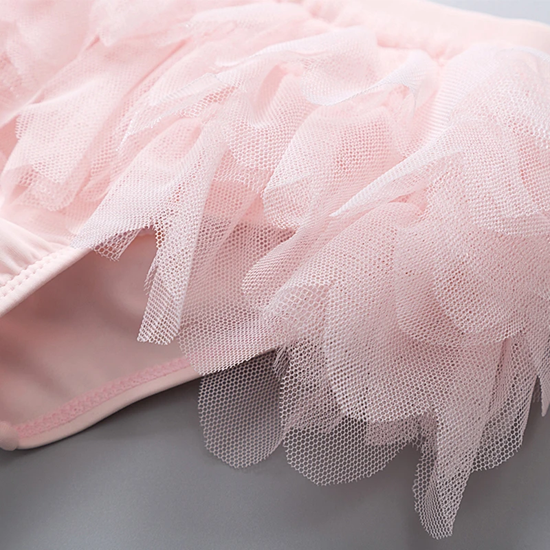 Children's Swimwear Girls Swimsuit Baby Bikini Tankini 2023 New Summer Two Pieces Separate Lace Bathing Suit Girl Beach Wear