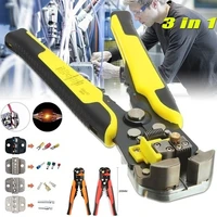 3 in 1 multifunctional automatic cable wire stripper crimping pliers terminal tool drill professional cord crimper