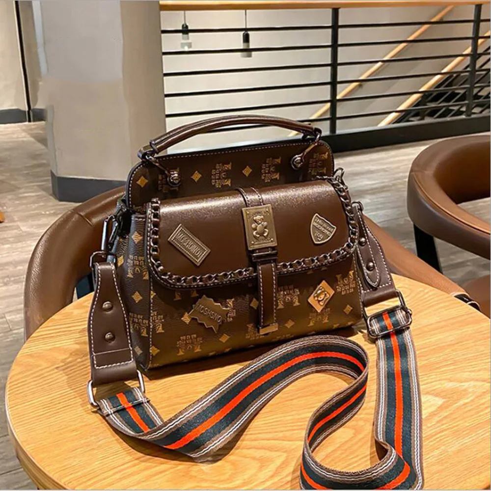 

Women's Designer Luxury Handbag Retro Female Package Bad Bag Fashion Females Crossbody Messenger Bag Shoulder Bags for Women