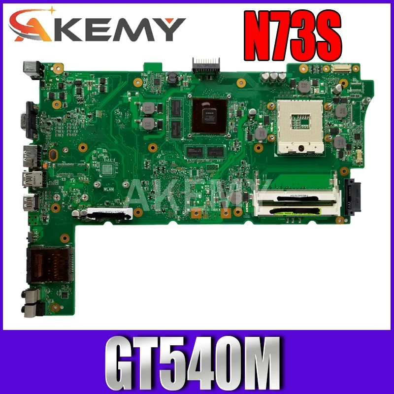 Для ASUS N73S N73SV N73SM материнская плата для ноутбука GT540M видеокарта Mainboard | Компьютеры