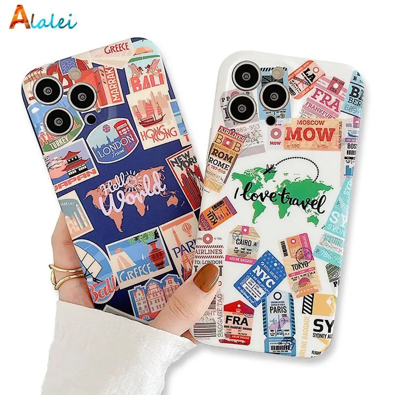 

Imd Case for Iphone 11 12 13 Pro Max 7 8 Plus X Xs Max Xr Phone Cover Luxury Silicone Gradual Shockproof Shell