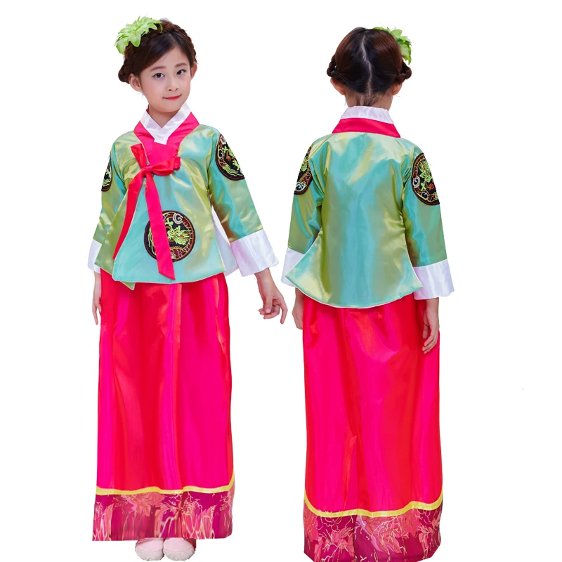 Girls Korean Hanbok Traditional Costumes Ancient Asia Elegant Palace Wedding Oriantal Dance Costume Stage Cosplay | Тематическая