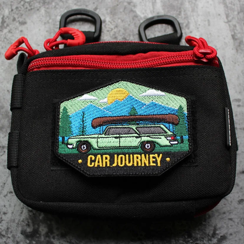 EXPLORE-Нашивки с вышивкой для одежды Рюкзак Аппликация Диск Жесткий внедорожный