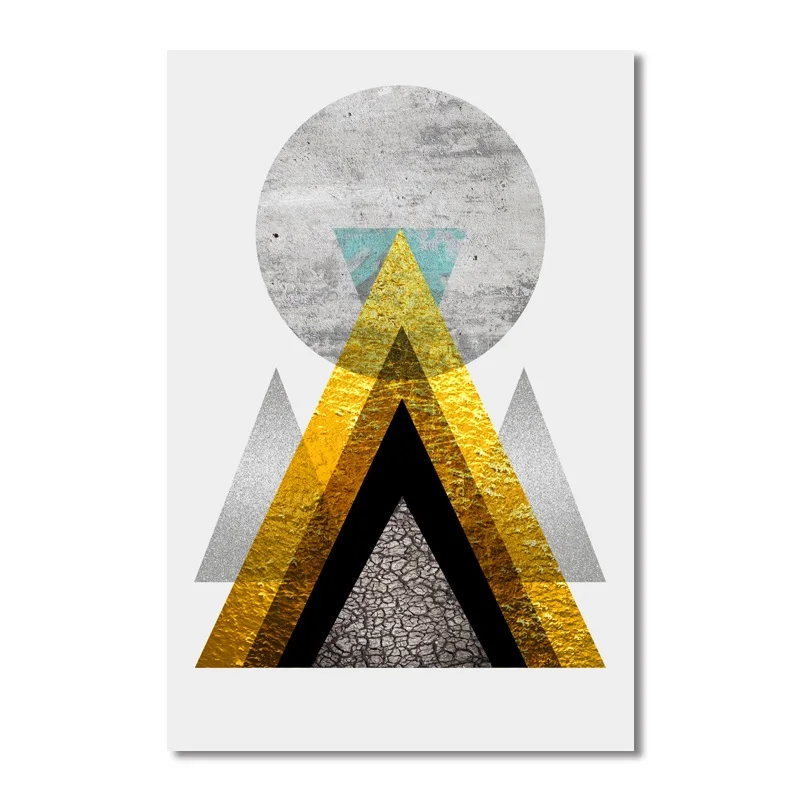 Скандинавский современный геометрический Абстрактный Узор Настенная Картина на