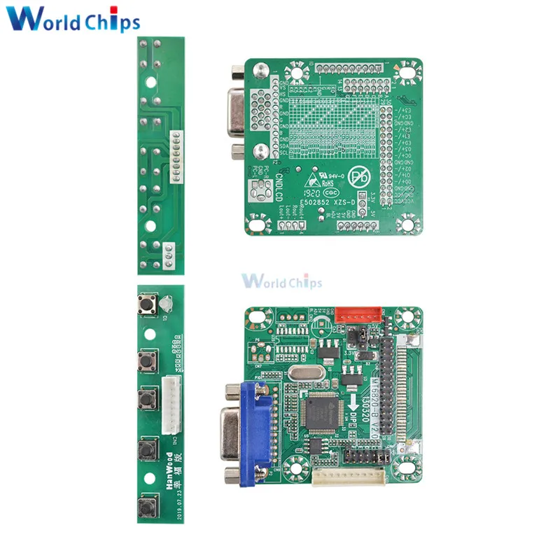 Универсальный LVDS ЖК-монитор плата драйвера ЖК-экрана MT6820-MD MT561-B 5 В поддержка 10-42