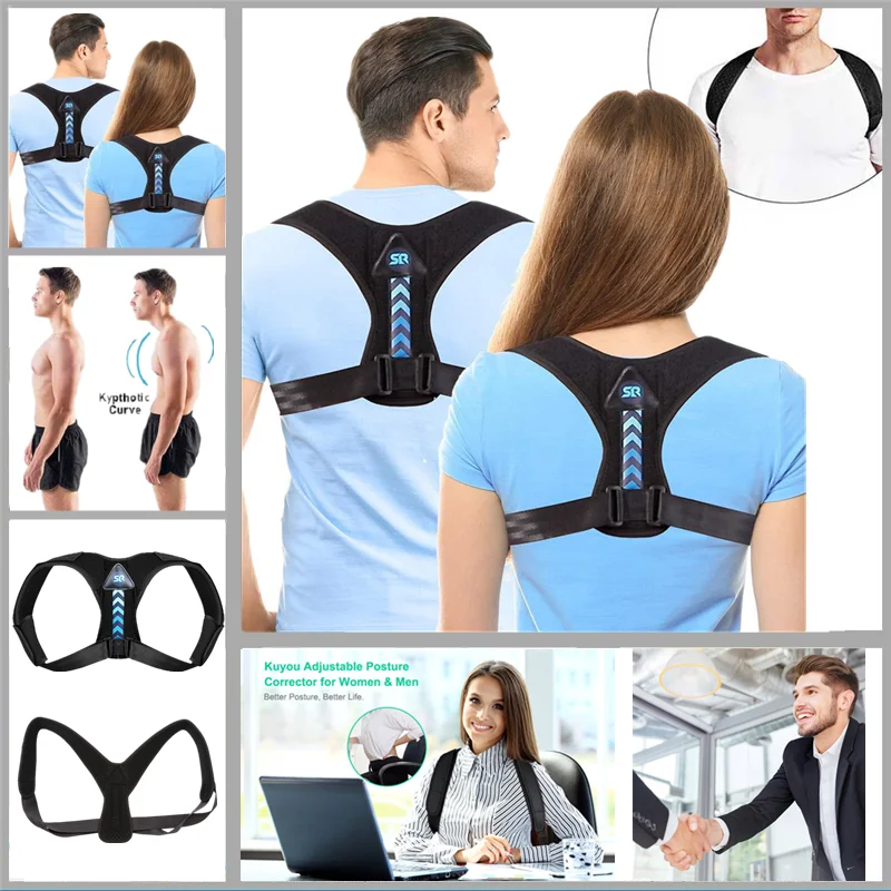 Поддерживающий Пояс для ухода за костями Регулируемый Корректор осанки спины
