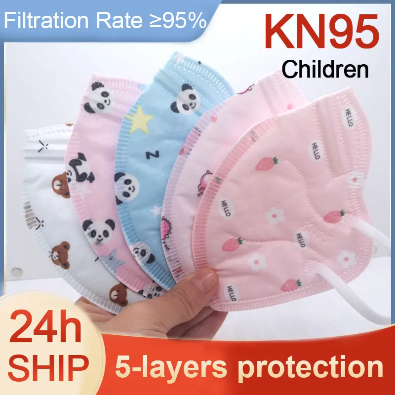 Студенческая детская маска KN95 плотная противотуманная прочная защитная для рта