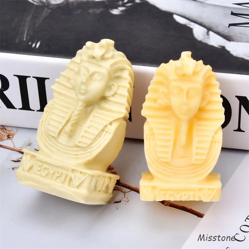 

Pyramids Egypt Cleopatra Queen Silicone Candle Mold Royal Figurine Resin Crafts Egyptian Pharaoh DIY plaster