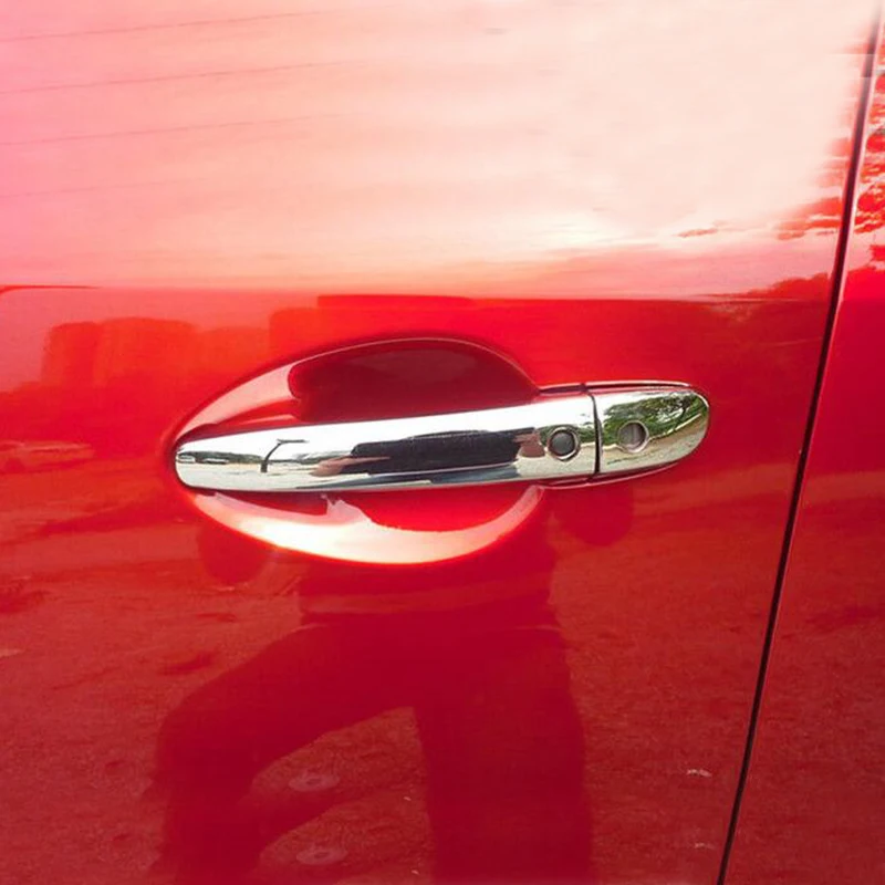 Авто-Стайлинг для 2016 2017 2018 Mazda CX-3 CX3 автомобиля Дверная Ручка хромированная
