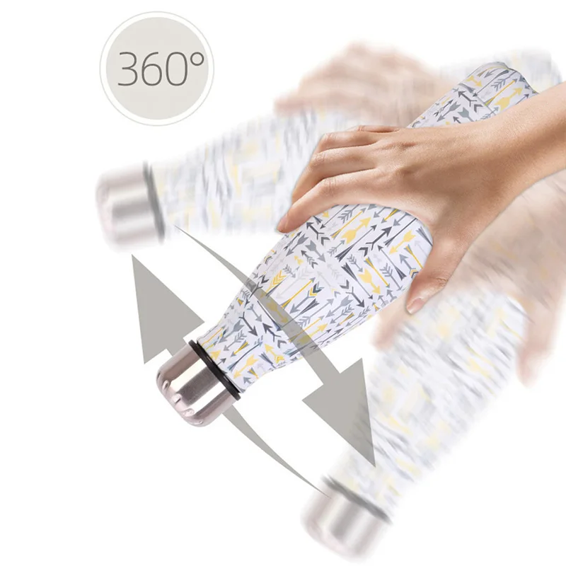 500 мл бутылка для воды из нержавеющей стали Фламинго печать колы езда на