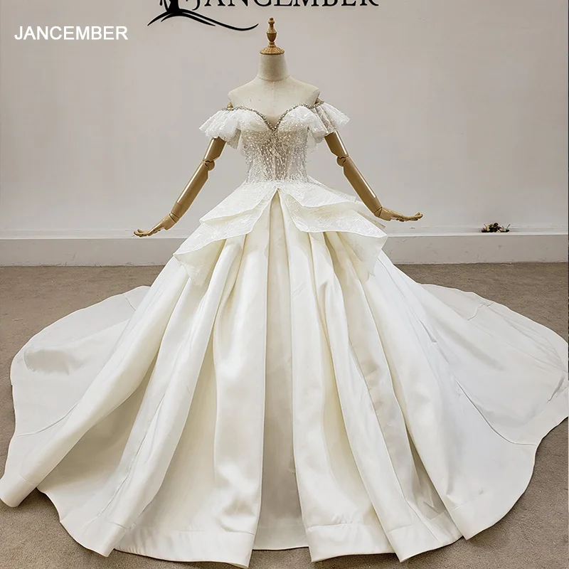 HTL1649 некоторые большие кристаллы на груди Милое Свадебное платье 2020 большой