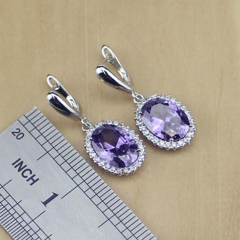 Комплект из колье и серёг серебра 925 пробы | Украшения аксессуары