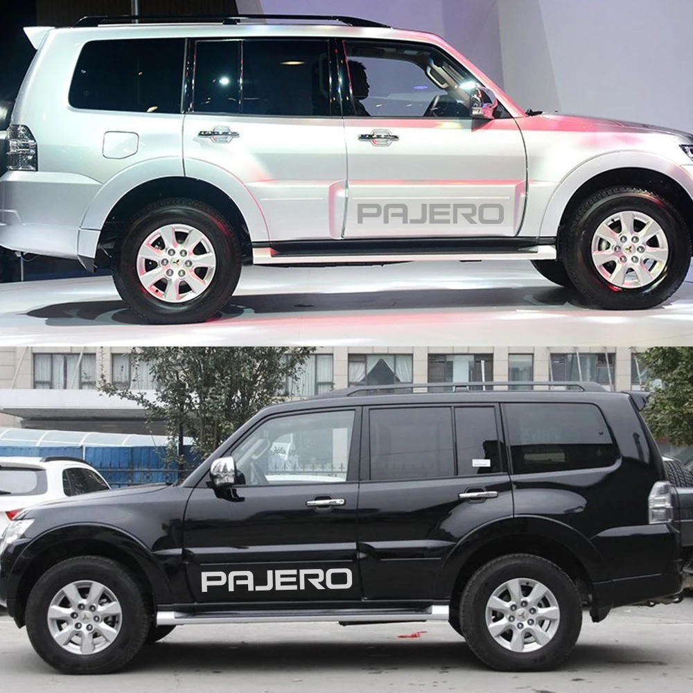 Наклейки на двери автомобиля 2 шт. виниловые наклейки сделай сам для Mitsubishi Pajero