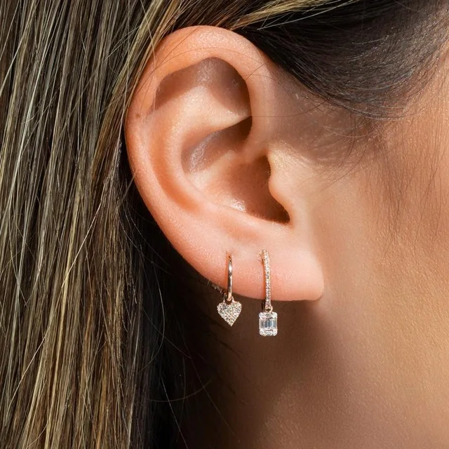 2021 золотое покрытие сверкающие блестящие шарма сердца Для женщин девушке