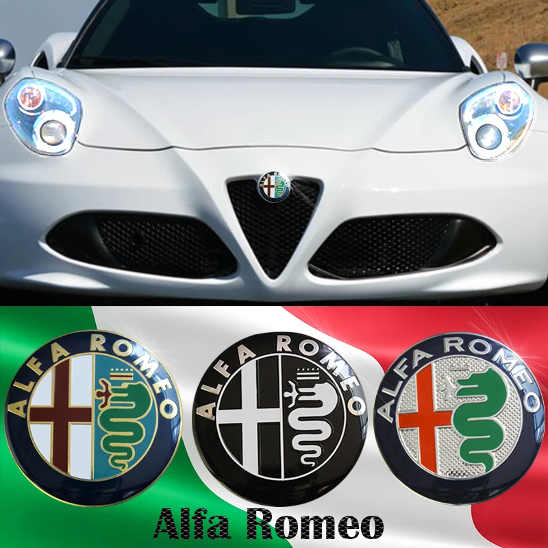 10pcs 7.4cm ALFA ROMEO Car Logo emblem Badge sticker for Mito 147 156 159 166 Giulietta Spider GT Car-styling Accessories | Автомобили и