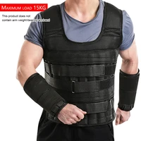 1535kg sport weight vest breathable shockproof adjustable weighted vest for boxing weight training workout fitness free ship