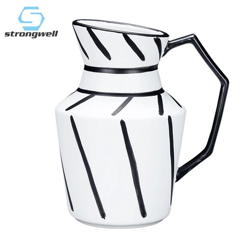 Strongwell скандинавский портативный цветочный горшок ручной росписи Современная