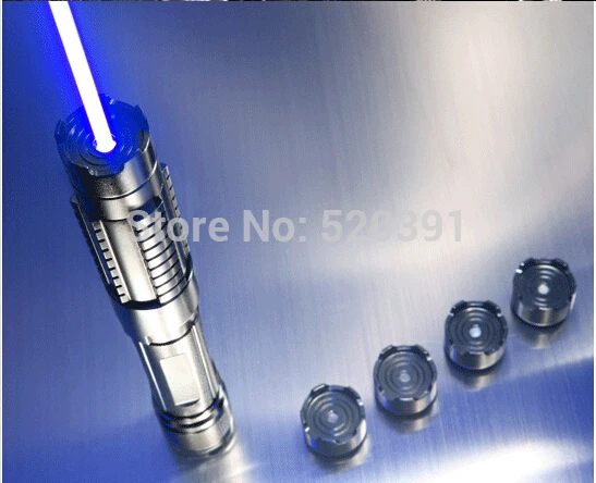 

High Power Most Powerful Military 450nm 100000m Blue Laser Pointer Pen Adjustable Focus Burning Paper range to 10000 meters