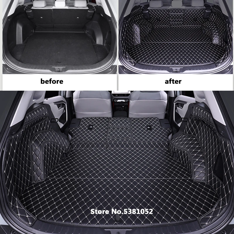 For Toyota RAV4 2019 2020 2021 2022 Car Rear Trunk Mats Floor Trunk Mats Boot Cargo Liner Luggage Tray Protection Cover