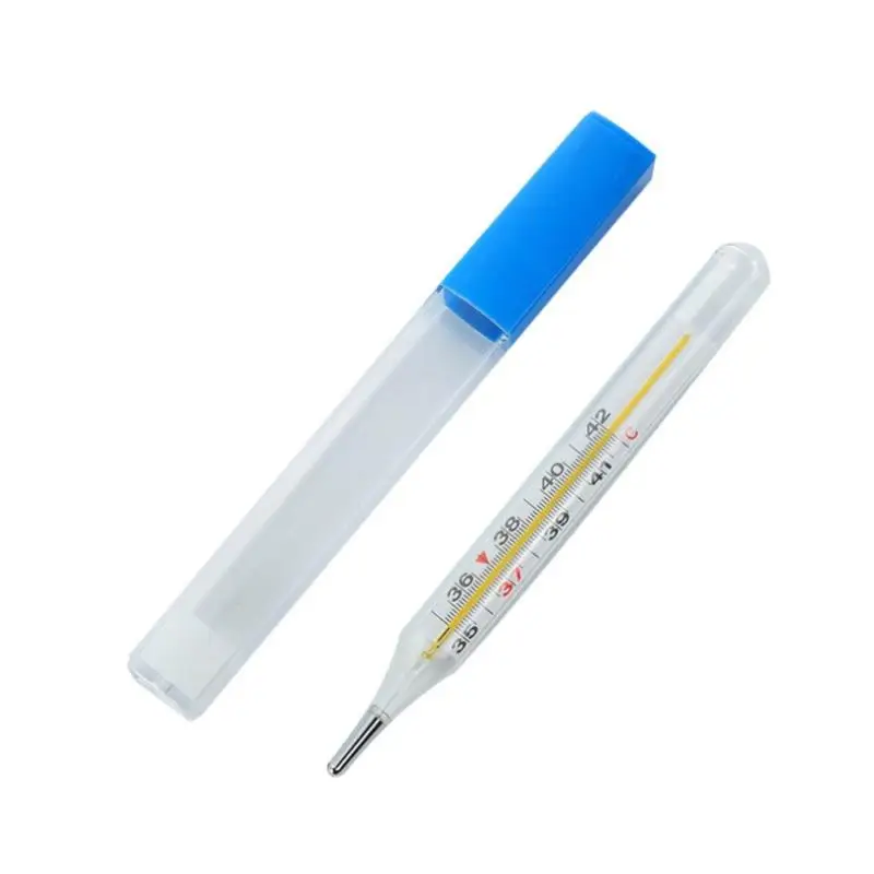 1pcs Medical Mercurial Glass Thermometer Large Screen Clinical Measurement Device | Дом и сад