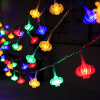 new year red lantern chinese knot led light string christmas lights outdoor holiday lighting home decoration garland navidad