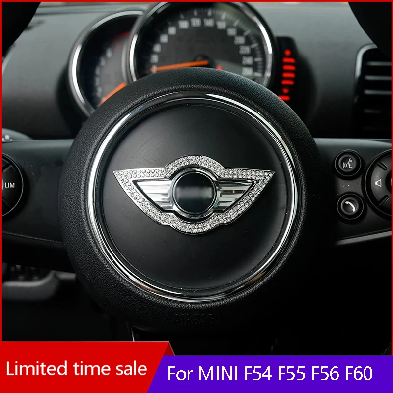 3D наклейка на руль стразы украшение для BMW MINI Cooper S F54 F55 F56 F57 F60 Clubman автомобильные