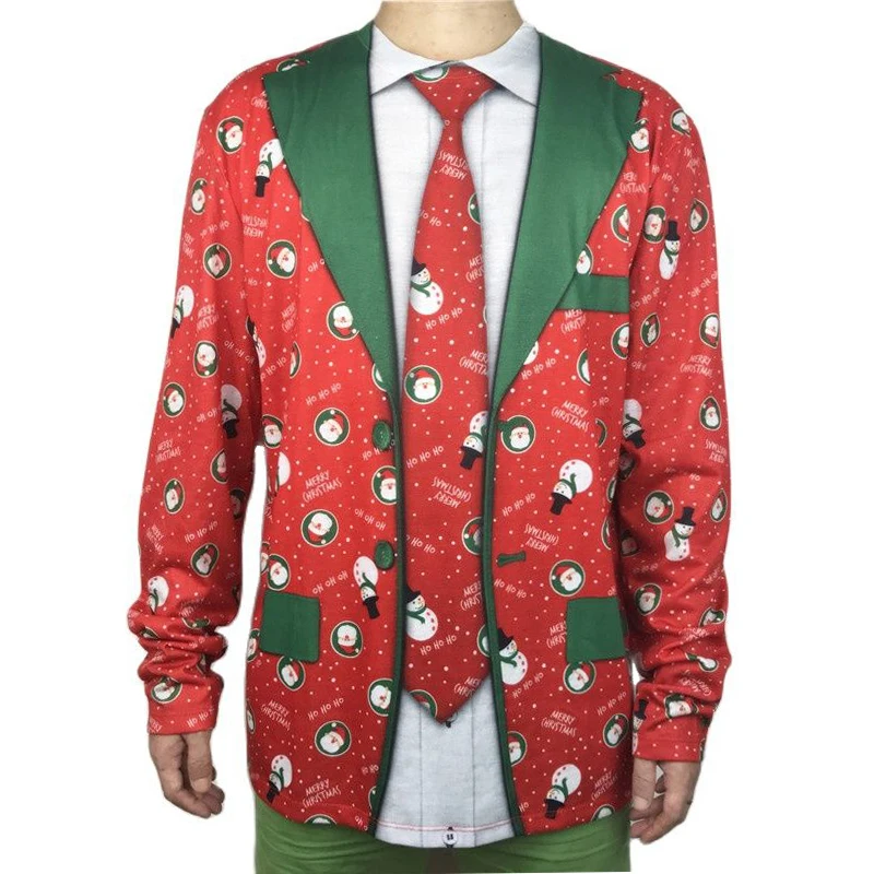 Забавная Футболка с имитацией двух частей принтом смокинга уродливая