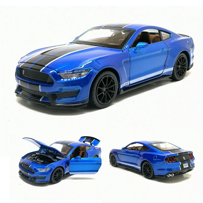 1:32 Ford Cobra Mustang литье под давлением модель автомобиля открытая дверь из металла