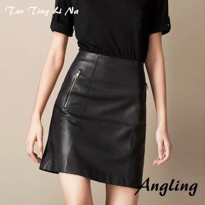 Новая модная юбка из натуральной овечьей кожи Tao Ting Li Na G12|Женские юбки| |