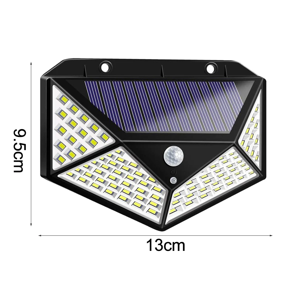 1/2/4pc 100 LEDs Solars Lamp Solar Light PIR Motion Sensor Wall Waterproof LED Garden Lights Outdoor Security | Лампы и освещение